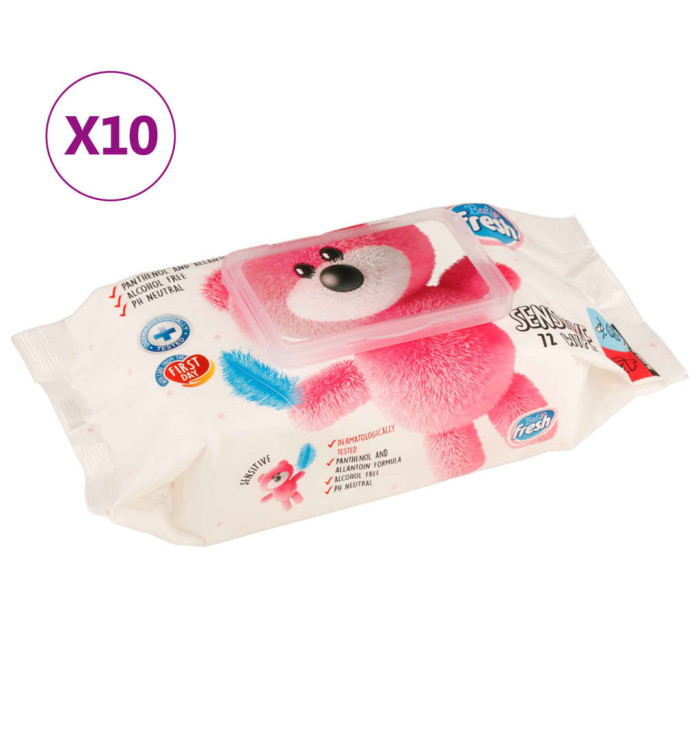 Lingettes pour bébé 10 paquets 720 lingettes | Mobilier & Déco