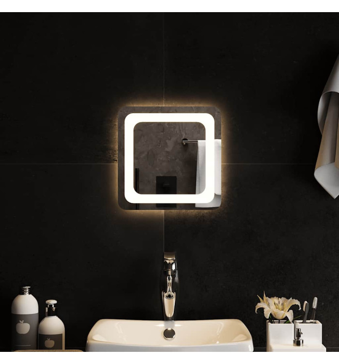 Miroir de salle de bain à LED 30x30 cm | Mobilier & Déco