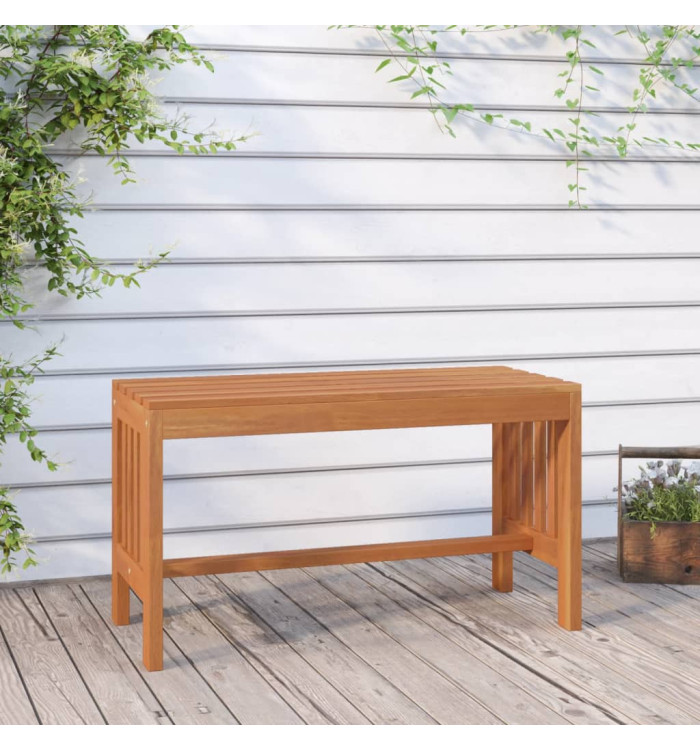 Banc de jardin 80 cm bois massif d'eucalyptus | Mobilier & Déco