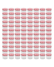 Pots à confiture Couvercles blanc et rouge 96 pcs Verre 110 ml | Mobilier & Déco