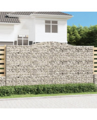 Paniers à gabions arqués 25 pcs 400x50x200/220 cm Fer galvanisé | Mobilier & Déco