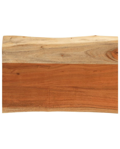 Dessus de table 70x40x3,8 cm rectangulaire bois massif d'acacia | Mobilier & Déco