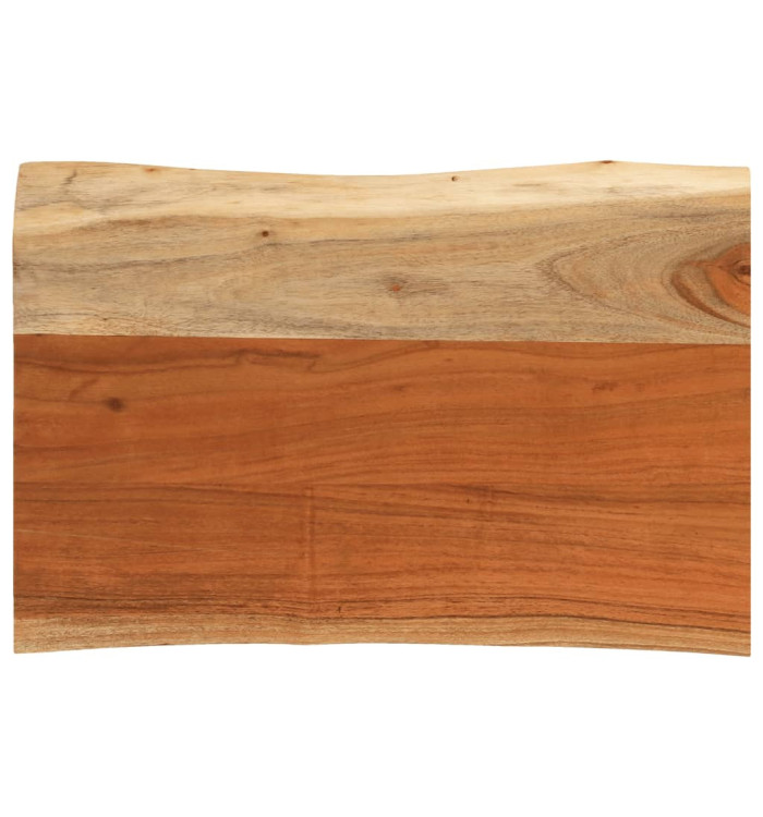 Dessus de table 70x40x3,8 cm rectangulaire bois massif d'acacia | Mobilier & Déco