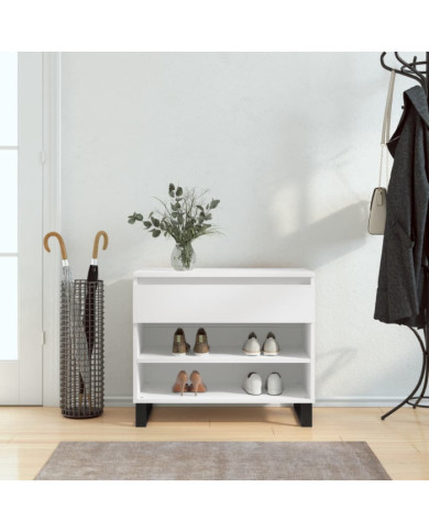 Armoire à chaussures Blanc 70x36x60 cm Bois d'ingénierie | Mobilier & Déco