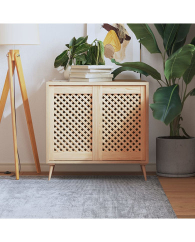 Portes d'armoires en treillis 2 pcs 39,5x61,5 cm pin massif | Mobilier & Déco