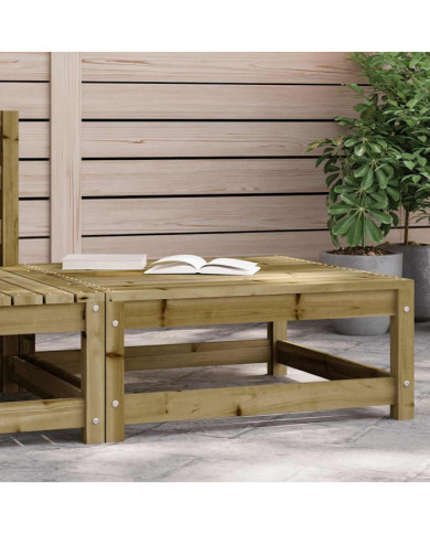 Repose-pied de jardin 70x70x30 cm bois de pin imprégné | Mobilier & Déco