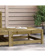 Repose-pied de jardin 70x70x30 cm bois de pin imprégné | Mobilier & Déco