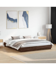 Cadre de lit sans matelas chêne marron 180x200 cm | Mobilier & Déco