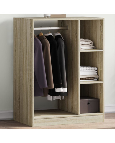 Garde-robe chêne sonoma 77x48x102 cm bois d'ingénierie | Mobilier & Déco