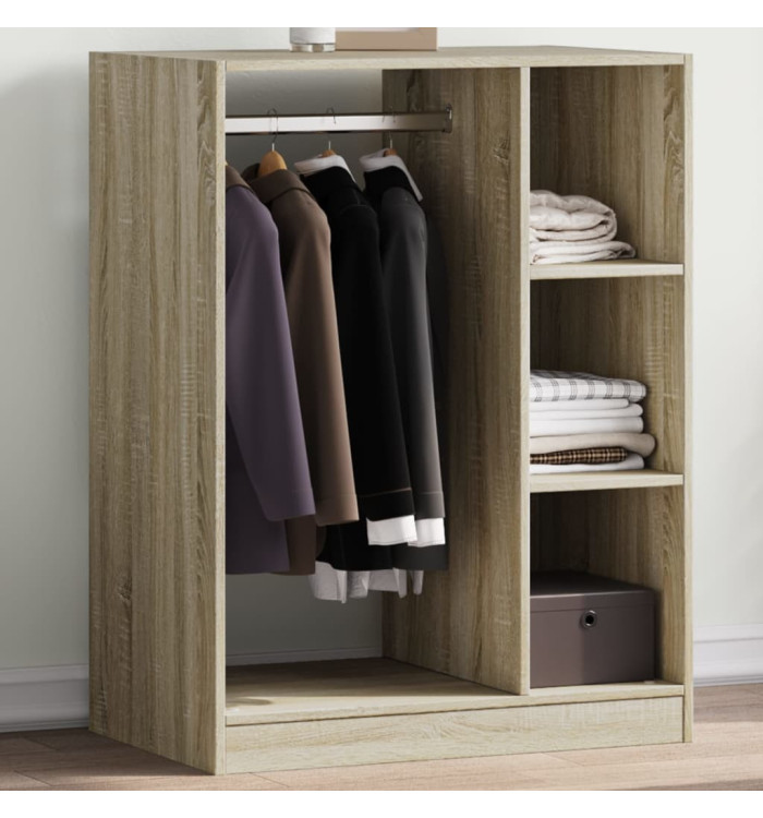 Garde-robe chêne sonoma 77x48x102 cm bois d'ingénierie | Mobilier & Déco