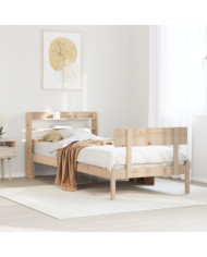 Cadre de lit sans matelas 90x190 cm bois de pin massif | Mobilier & Déco