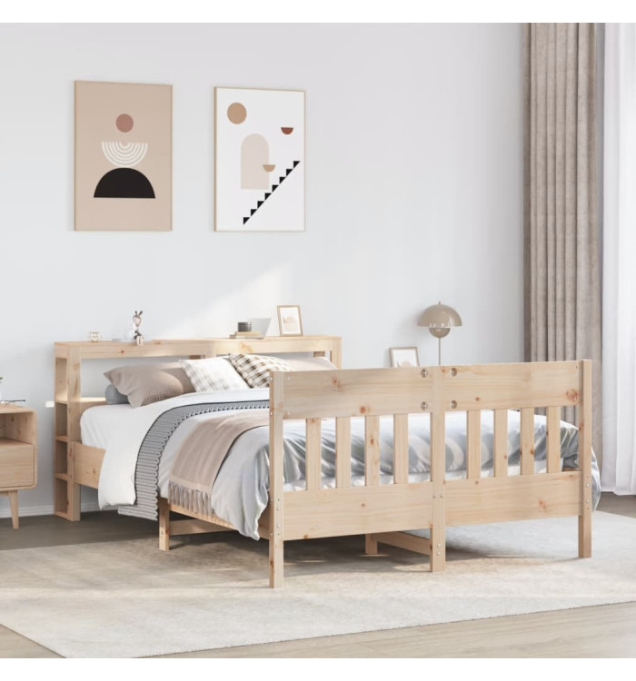 Cadre de lit sans matelas 160x200 cm bois massif de pin | Mobilier & Déco