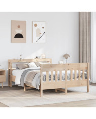 Cadre de lit sans matelas 140x200 cm bois massif de pin | Mobilier & Déco