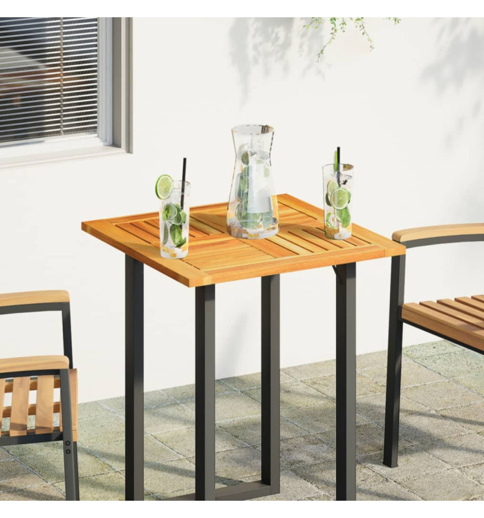 Dessus de table 60x60x2 cm carré bois massif d'acacia | Mobilier & Déco