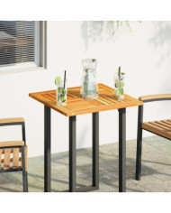 Dessus de table 60x60x2 cm carré bois massif d'acacia | Mobilier & Déco