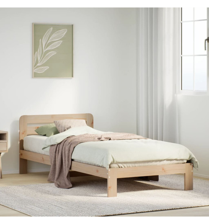 Cadre de lit sans matelas 90x190 cm bois de pin massif | Mobilier & Déco