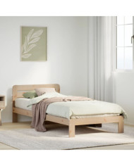 Cadre de lit sans matelas 90x190 cm bois de pin massif | Mobilier & Déco