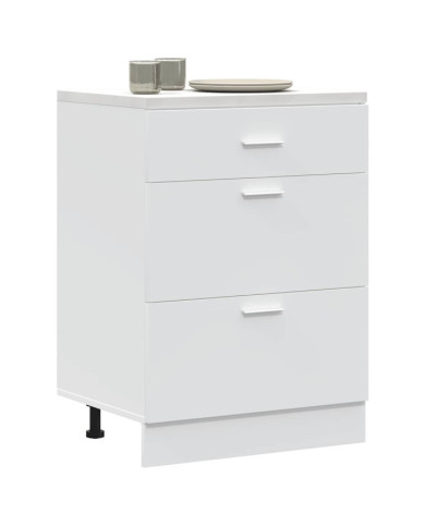 Armoire de cuisine "Lyon" blanc bois d'ingénierie | Mobilier & Déco