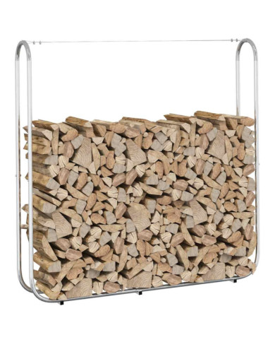 Portant de bois de chauffage 150x25x150 cm acier galvanisé | Mobilier & Déco