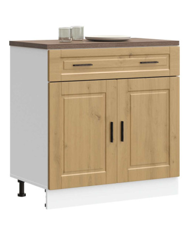 Armoire de cuisine Porto chêne artisanal bois d'ingénierie | Mobilier & Déco