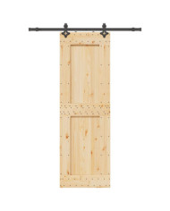 Porte coulissante et kit de quincaillerie 70x210 cm pin massif | Mobilier & Déco