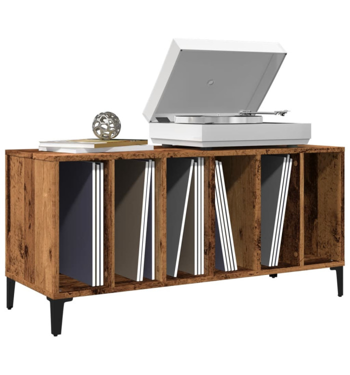 Armoire à disques vieux bois 100x38x48 cm bois d'ingénierie | Mobilier & Déco