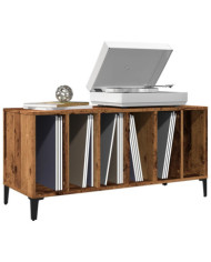 Armoire à disques vieux bois 100x38x48 cm bois d'ingénierie | Mobilier & Déco