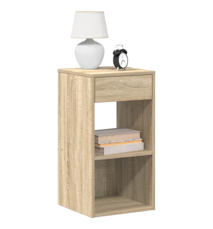 Table de chevet avec tiroir chêne sonoma 35x34x66,5 cm | Mobilier & Déco