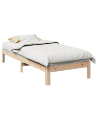Cadre de lit sans matelas 80x200 cm bois massif de pin | Mobilier & Déco