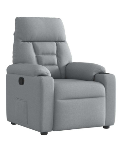Fauteuil inclinable Gris clair Tissu | Mobilier & Déco