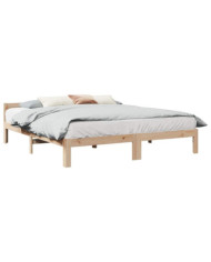 Cadre de lit sans matelas 180x200 cm bois massif de pin | Mobilier & Déco