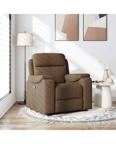 Fauteuil inclinable Marron Tissu | Mobilier & Déco