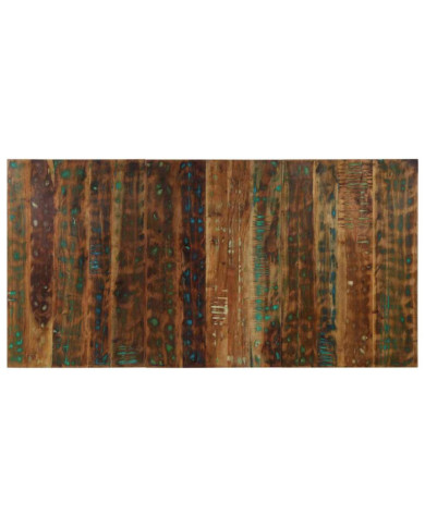 Tête de lit multicolore 160 cm bois massif récupération | Mobilier & Déco
