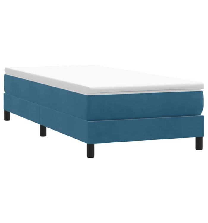 Sommier à lattes de lit sans matelas bleu foncé 90x210 cm | Mobilier & Déco