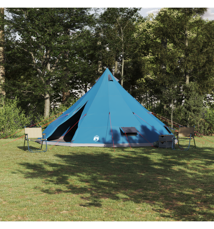 Tente Familiale Tipi Bleue Imperméable pour 12 Personnes | Mobilier & Déco