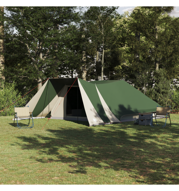 Tente familiale avec porche vert prolongé pour 12 personnes, imperméable | Mobilier & Déco
