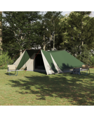 Tente familiale avec porche vert prolongé pour 12 personnes, imperméable | Mobilier & Déco