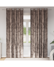 Rideaux 2 pcs avec œillets Cappuccino 260x140 cm | Mobilier & Déco