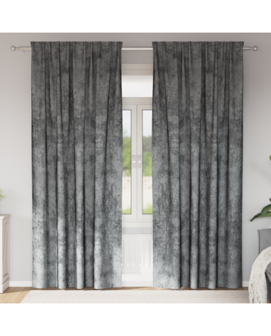 Rideaux 2 pcs avec œillets Gris 245x140 cm | Mobilier & Déco