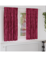 Rideaux 2 pcs avec œillets rouge vin 175x140 cm | Mobilier & Déco