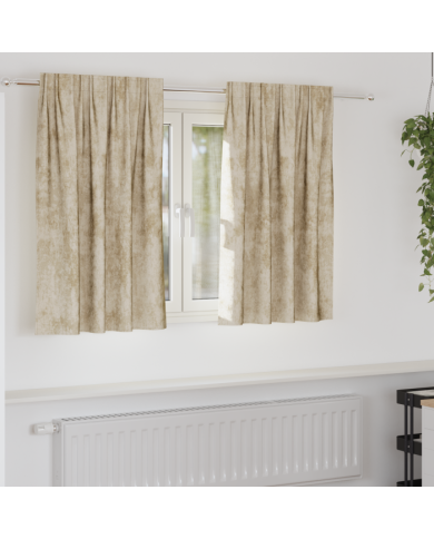 Rideaux en velours 2 pcs avec œillets Crème 140x140 cm | Mobilier & Déco