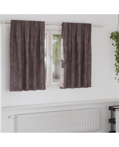 Rideaux 2 pcs avec œillets Marron 140x140 cm | Mobilier & Déco