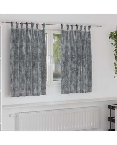 Rideaux 2 pcs avec œillets Gris 140x140 cm | Mobilier & Déco