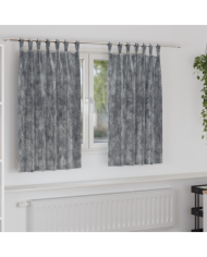 Rideaux 2 pcs avec œillets Gris 140x140 cm | Mobilier & Déco