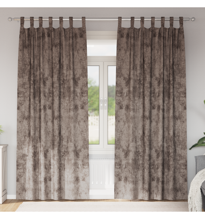 Rideaux 2 pcs œillets cappuccino 225x140 cm | Mobilier & Déco