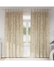 Rideaux 2 pièces avec œillets crème 260x140 cm | Mobilier & Déco