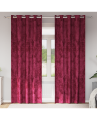 Rideaux 2 pcs avec œillets bourgogne 260x140 cm | Mobilier & Déco