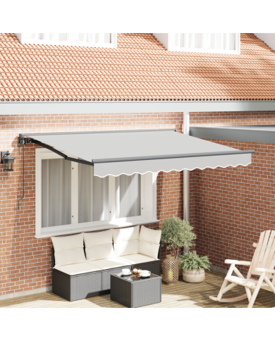 Cadre de store électrique rétractable 3x2 m métal | Mobilier & Déco