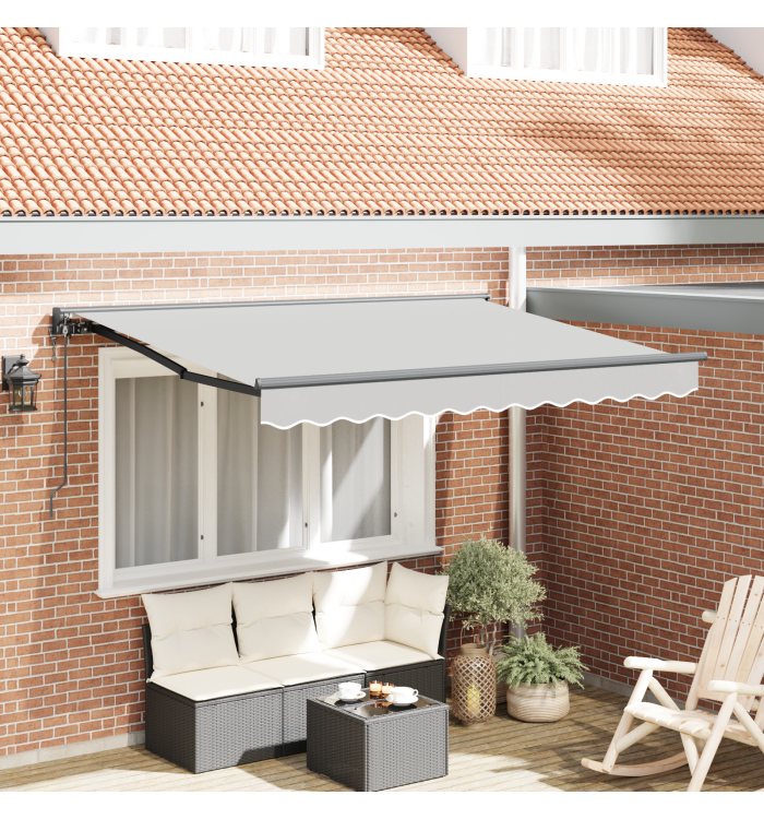 Cadre de store électrique rétractable 3x2 m métal | Mobilier & Déco