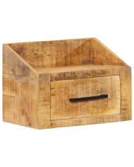 Table de nuit 40x30x30 cm en bois brut de manguier | Mobilier & Déco